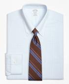 Brooks Brothers Regent Fitted Dress Shirt, Non-iron Double Tattersall