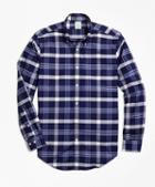 Brooks Brothers Milano Fit Oxford Bb#10 Plaid Sport Shirt