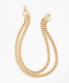 Brooks Brothers Gold-plated Two-strand Curb Chain Necklace