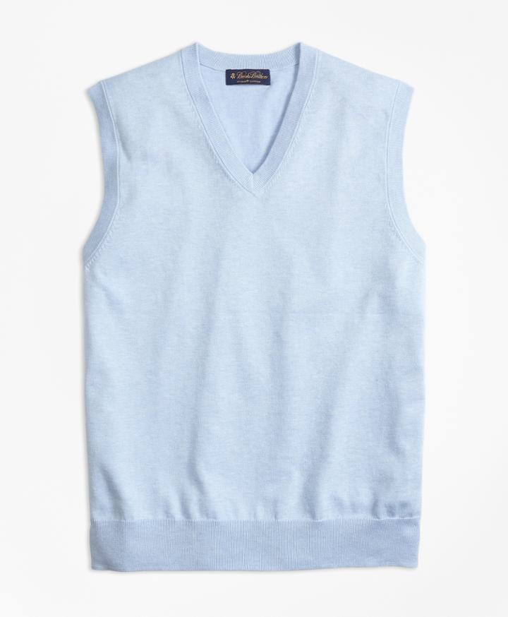 Brooks Brothers Men's Supima Cotton V-neck Sweater Vest
