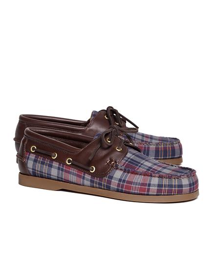 Brooks Brothers Fall Madras Boat Shoes