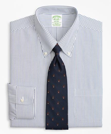 Brooks Brothers Stretch Milano Slim-fit Dress Shirt, Non-iron Pencil Stripe