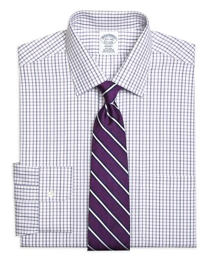 Brooks Brothers Regent Fitted Dress Shirt, Non-iron Triple Twin Check