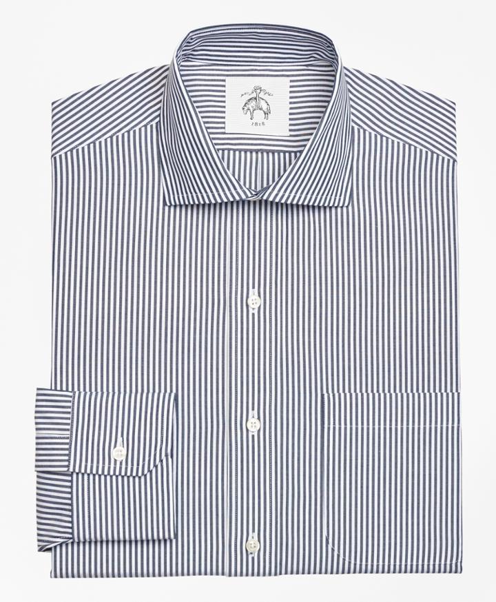 Brooks Brothers Men's Candy Stripe Spread Collar Shirt
