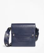 Brooks Brothers Leather Envelope-flap Cross-body Bag