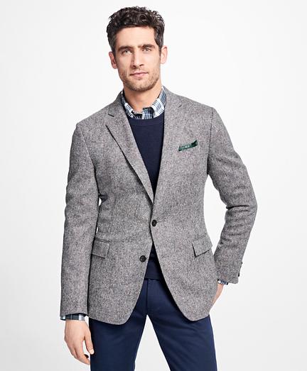 Brooks Brothers Regent Fit Black And White Donegal Sport Coat