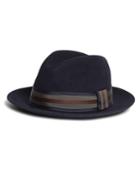 Brooks Brothers Men's Fedora With Ribbon
