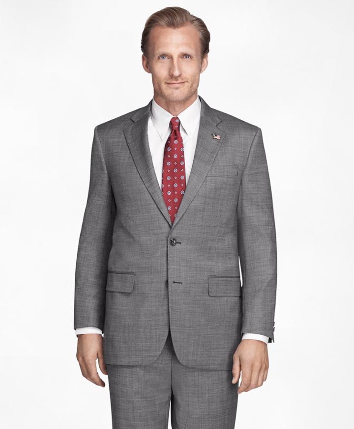 Brooks Brothers Men's Madison Fit Saxxon Nails Head 1818 Suit