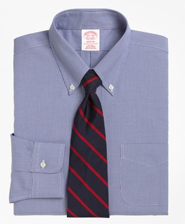 Brooks Brothers Non-iron Madison Fit Houndstooth Dress Shirt