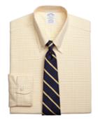 Brooks Brothers Men's Slim Fit Original Polo Button-down Small Windowpane Dress Shirt