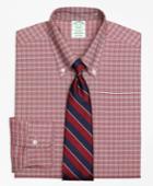 Brooks Brothers Men's Original Polo Button-down Oxford Extra Slim Fit Slim-fit Dress Shirt, Ground Twin Check