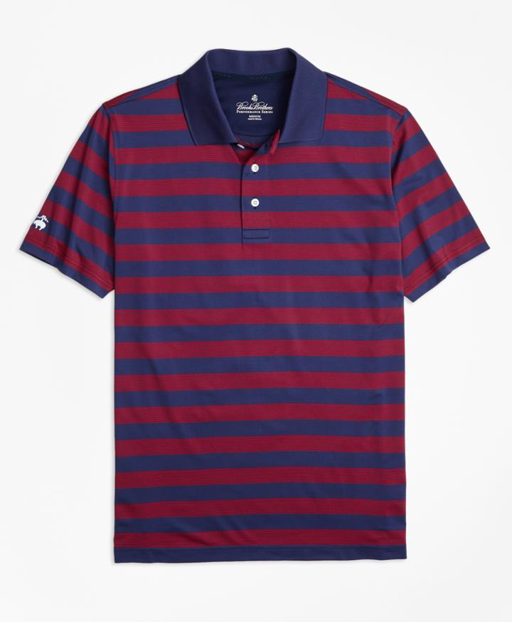 Brooks Brothers Men's Performance Series Multi-stripe Polo Shirt