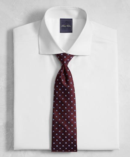 Brooks Brothers Golden Fleece Regent Fit English Collar Royal Oxford White Dress Shirt