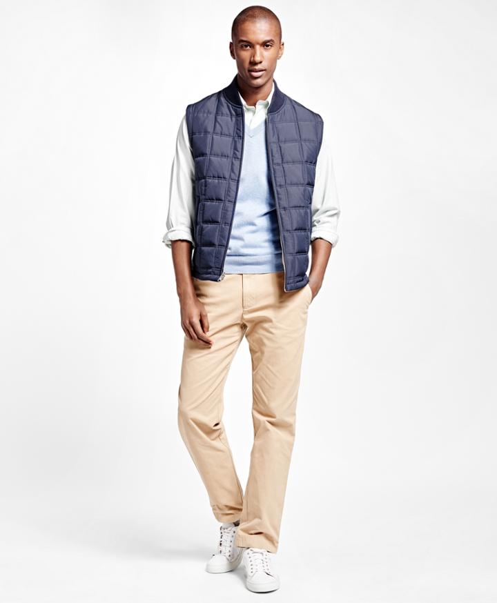 Brooks Brothers Men's Reversible Quilted Vest
