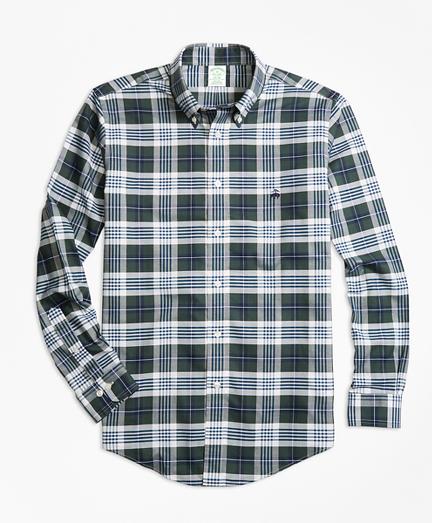 Brooks Brothers Non-iron Milano Fit  Plaid Sport Shirt