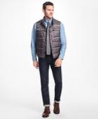 Brooks Brothers Men's Reversible Plaid Down Vest