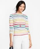 Brooks Brothers Women's Shimmer-stripe Sweater