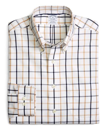 Brooks Brothers Supima Cotton Non-iron Slim Fit Medium Tattersall Sport Shirt