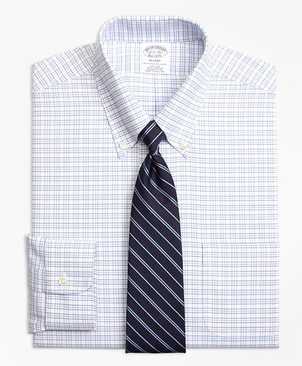 Brooks Brothers Non-iron Regent Fit Brookscool Triple Windowpane Dress Shirt