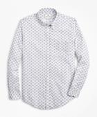 Brooks Brothers Luxury Collection Milano Slim-fit Sport Shirt, Button-down Collar Floating Flower Print
