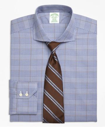 Brooks Brothers Milano Slim-fit Dress Shirt, Non-iron Large Plaid