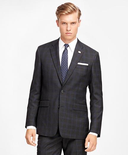 Brooks Brothers Milano Fit Multi Windowpane 1818 Suit