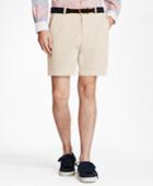Brooks Brothers Men's Garment-dyed Stretch Chino 7 Shorts