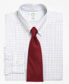 Brooks Brothers Men's Non-iron Extra Slim Fit Windowpane Dress Shirt