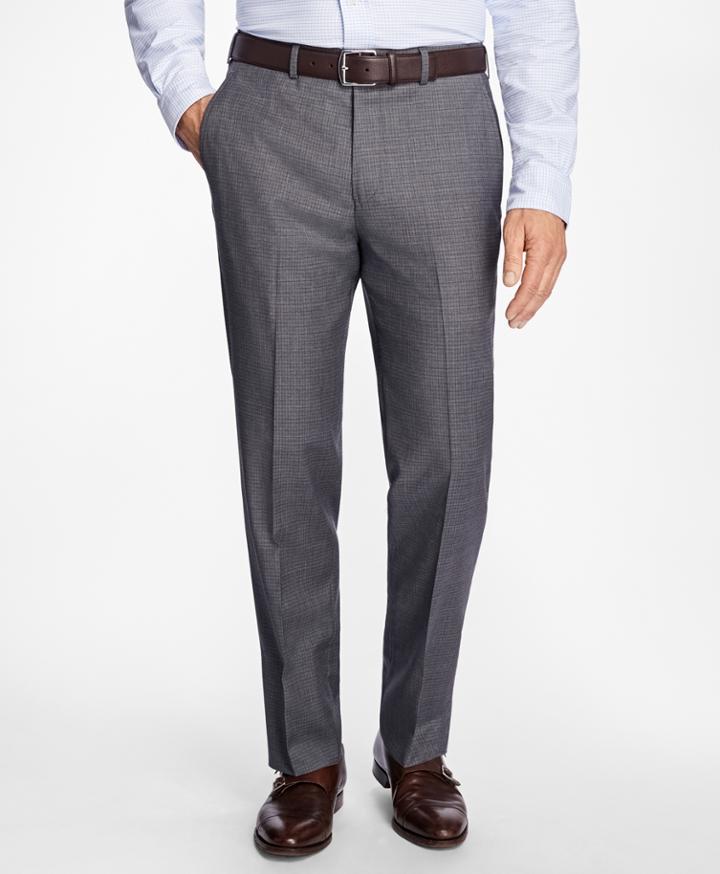 Brooks Brothers Men's Madison Fit Tattersall Dress Trousers