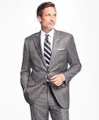 Brooks Brothers Men's Madison Fit Saxxon Wool Glen Plaid 1818 Suit