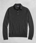 Brooks Brothers Men's Golden Fleece 3-d Knit Fine-gauge Merino Long-sleeve Polo
