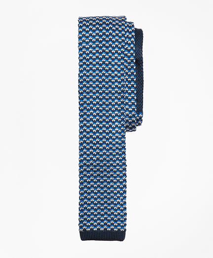Brooks Brothers Patterned Silk Knit Tie