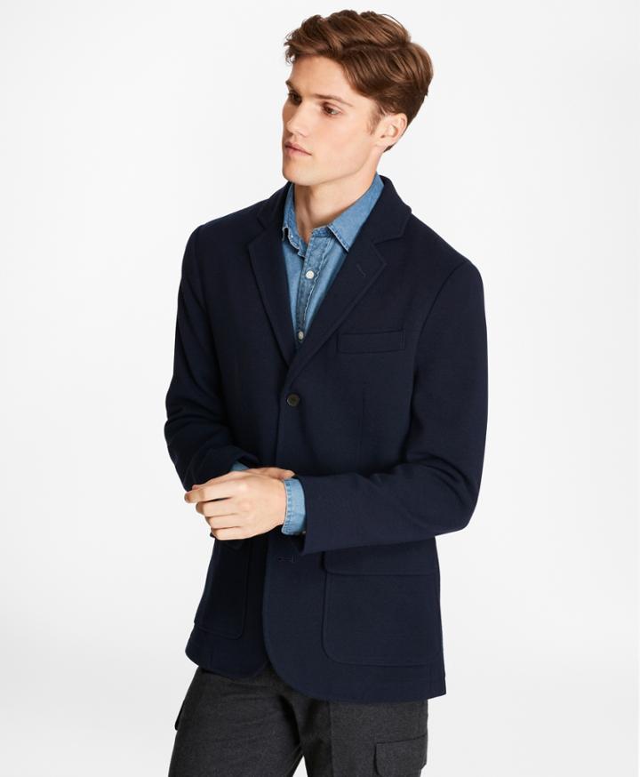 Brooks Brothers Men's Merino Wool Three-button Sweater Blazer