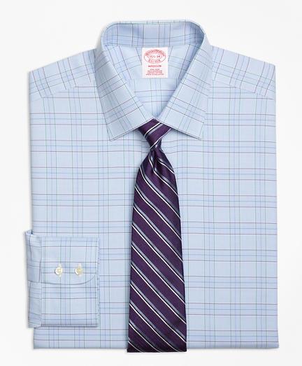Brooks Brothers Non-iron Madison Fit Two-tone Glen Plaid Dress Shirt