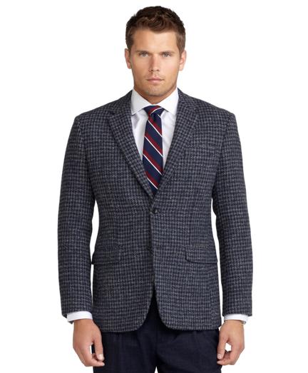 Brooks Brothers Milano Fit Harris Tweed Houndstooth Sport Coat