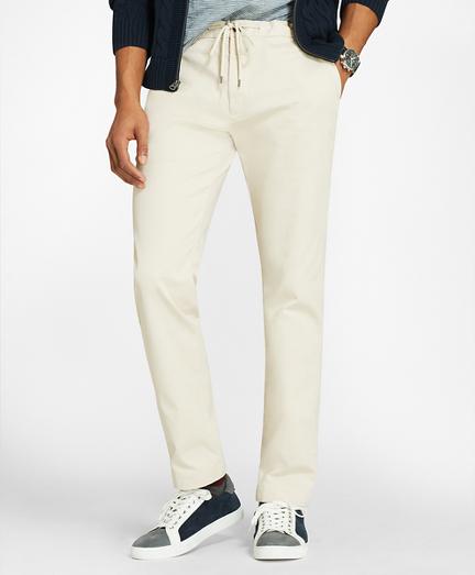 Brooks Brothers Cotton Twill Stretch Joggers