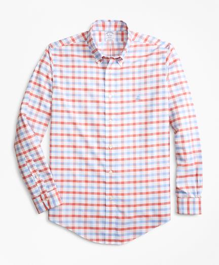 Brooks Brothers Non-iron Regent Fit Dobby Gingham Sport Shirt