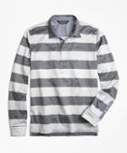 Brooks Brothers Original Fit Rugby Stripe Long-sleeve Polo Shirt