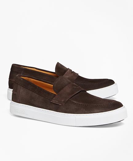 Brooks Brothers Leather Penny Sneakers