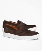 Brooks Brothers Leather Penny Sneakers