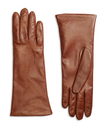 Brooks Brothers Cashmere Lined Leather Gloves