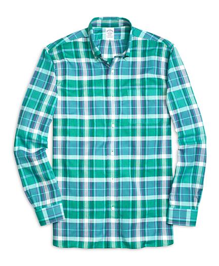 Brooks Brothers Regent Fit Madras Sport Shirt