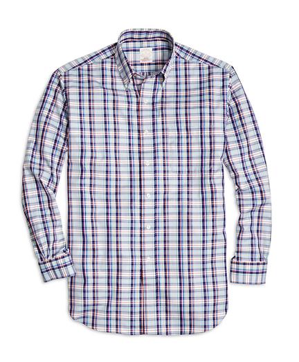 Brooks Brothers Golden Fleece Madison Fit Plaid Sport Shirt