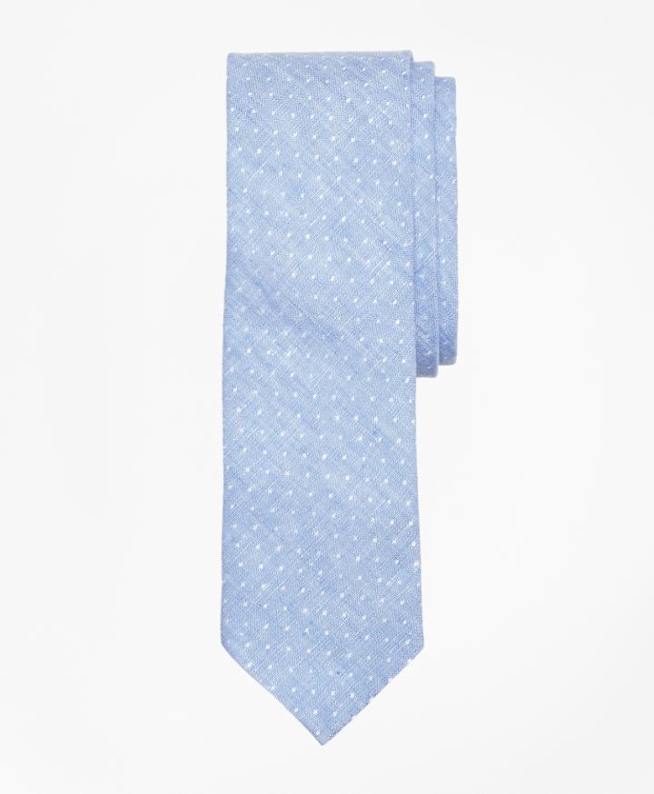 Brooks Brothers Men's Chambray Dobby Linen Tie