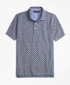 Brooks Brothers Men's Slim Fit Indigo Print Polo Shirt