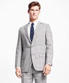 Brooks Brothers Fitzgerald Fit Plaid Linen Suit