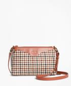 Brooks Brothers Checked Wool Double-strap Convertible Cross-body Bag