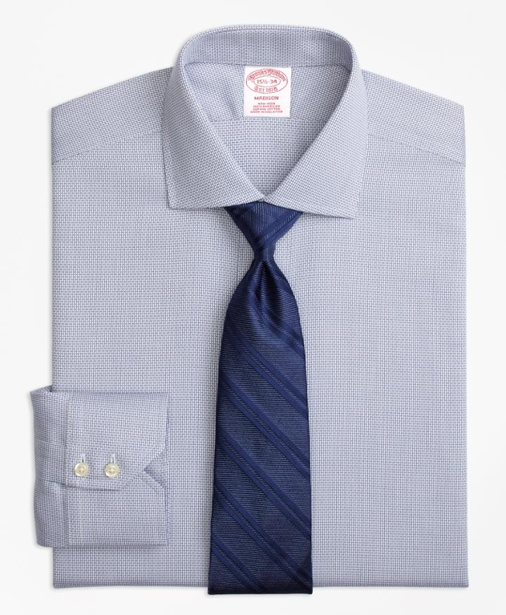 Brooks Brothers Regular Fit Classic-fit Dress Shirt, Non-iron Textured Solid