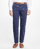 Brooks Brothers Clark Fit Embroidered Nautical Knot Pants