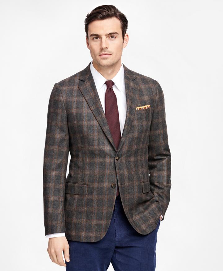 Brooks Brothers Men's Fitzgerald Fit Windowpane Sport Coat